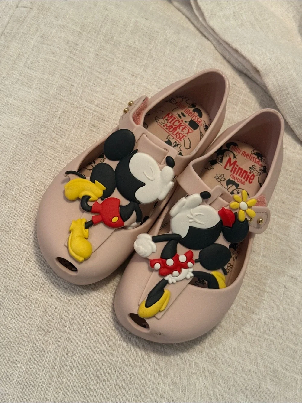 Mini Melissa; Kissing Minnie & Mickey. No Tags, Never Worn
